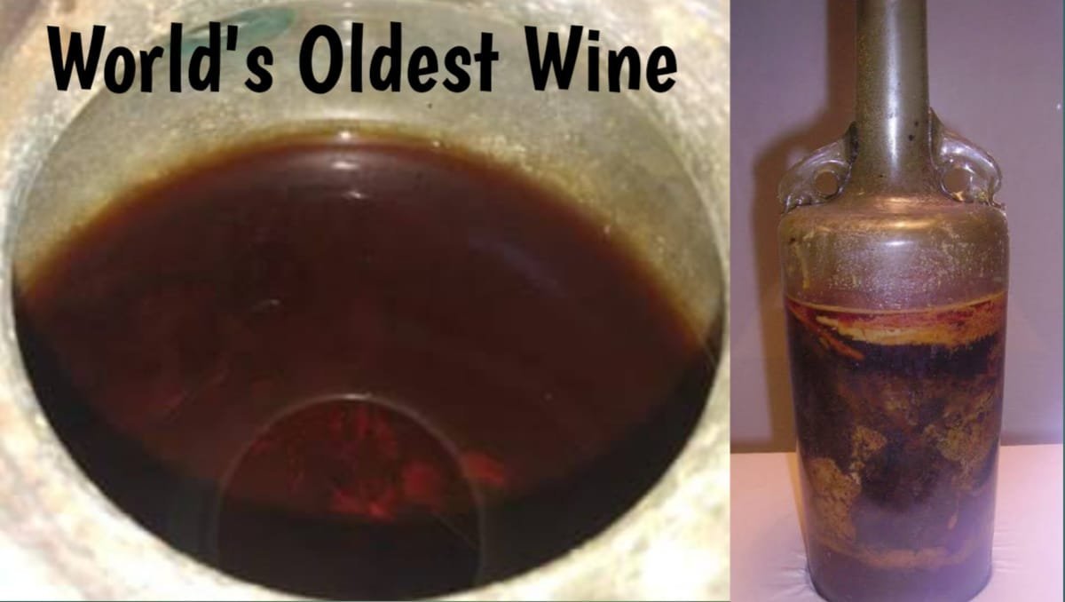 The world's oldest wine found in Spain, see the picture here