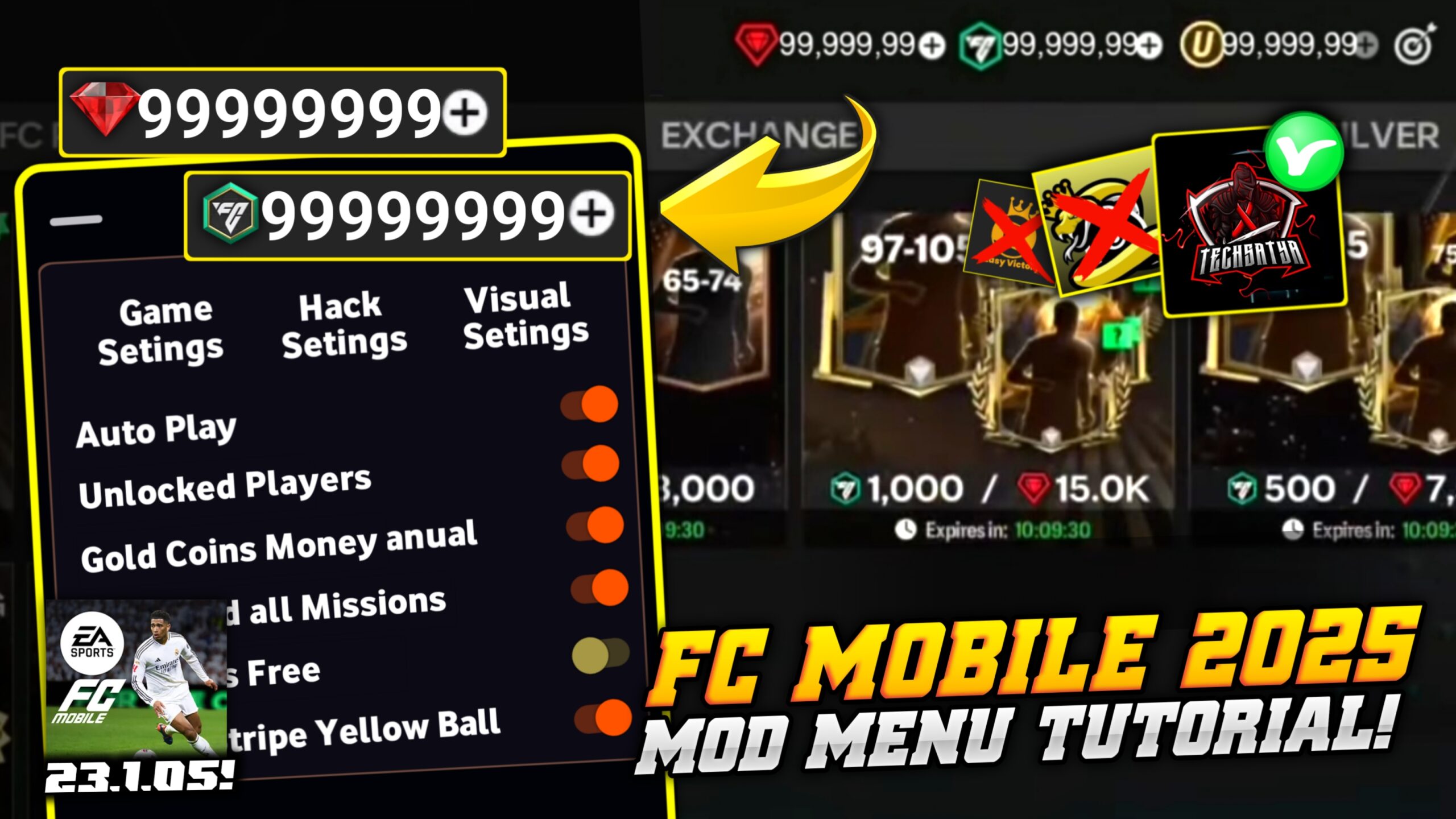 FC Mobile Mod Menu V23.1.05 (Unlimited Money & Unlimited FC Points)